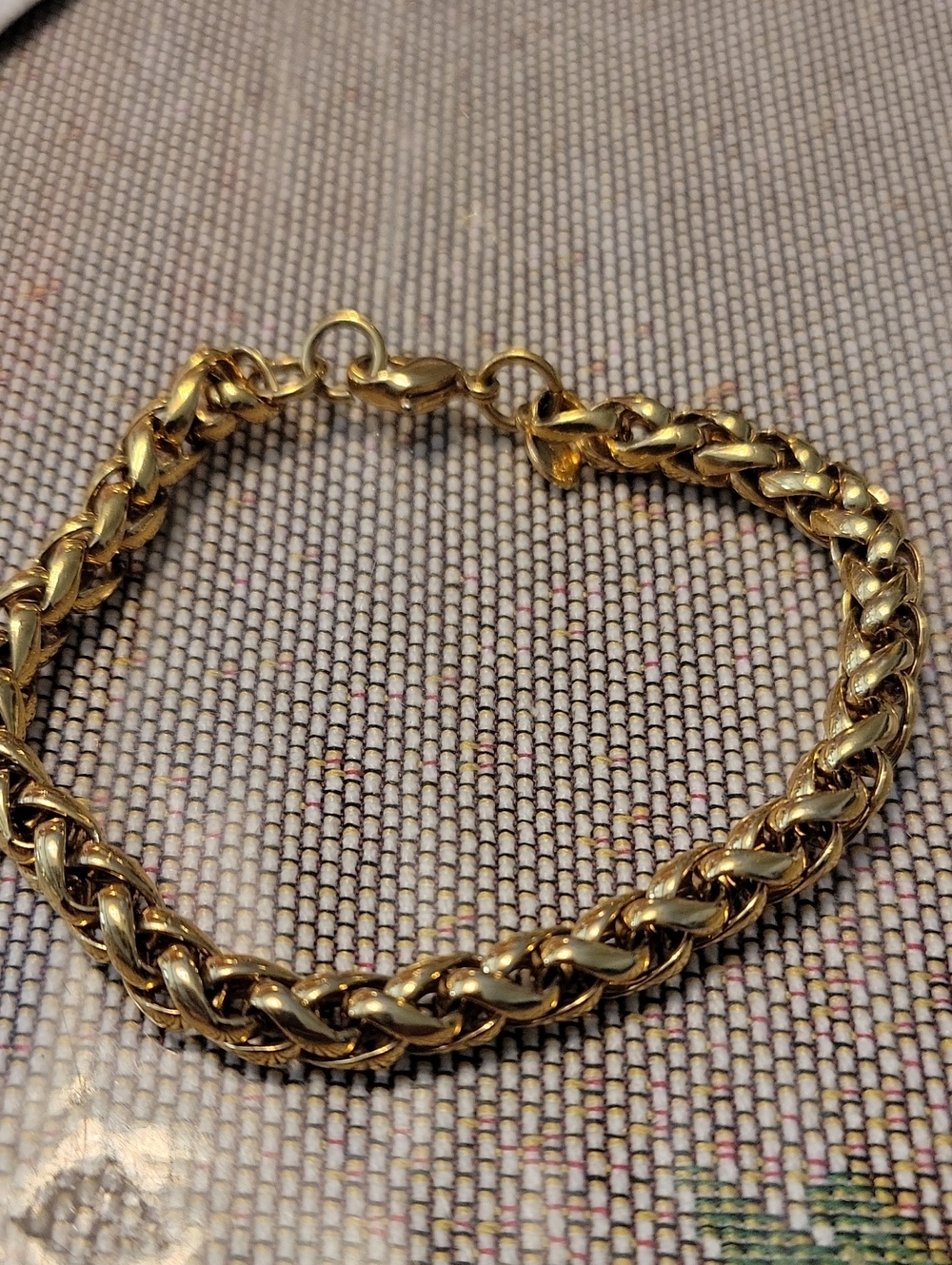 Monet VINTAGE Gold Tone Rope Chain Bracelet